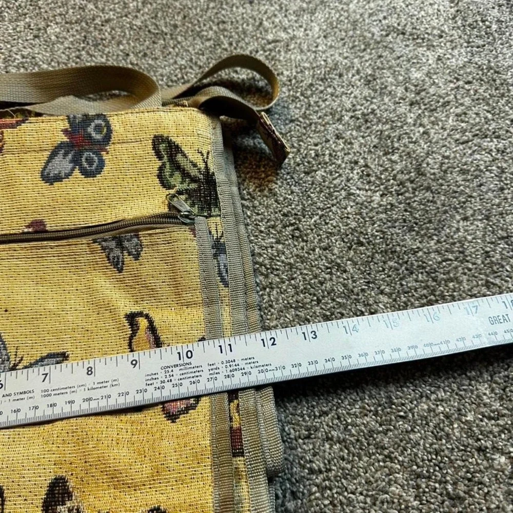 Vintage butterfly tapestry‎ small shoulder bag purse
